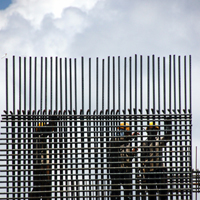 Steel reinforcement bar - application on construction site